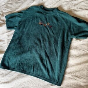 Green Teddi Acorn Short Sleeve Top